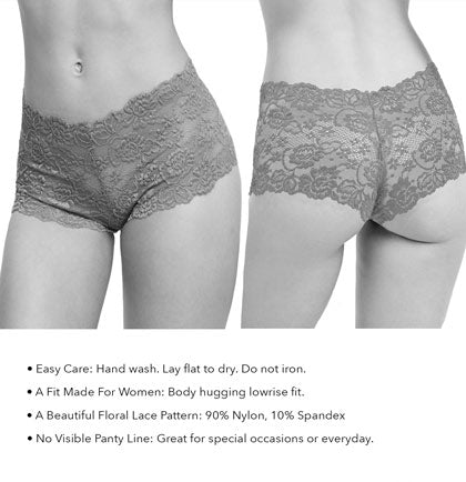 Same Pen*s Forever Bold Silver Lace Panty, Bride Panties