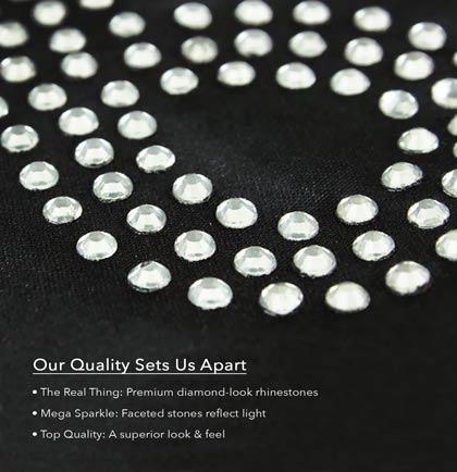 Bride Squad Glam Rhinestone Tank Top: Light Blue