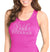 Flirty Bride's Entourage Rhinestone Racerback Tank Top: Magenta