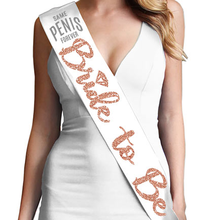 Same Pen*s Bride to Be White Sash