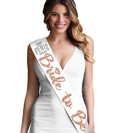 Same Pen*s Bride to Be White Sash