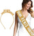 Gold Same Pen*s Forever Headband & Sash Set