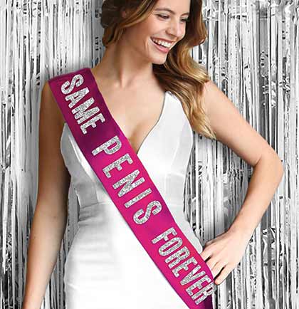 Same Pen*s Forever Satin Sash