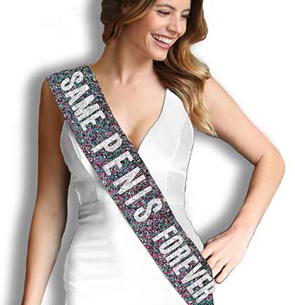 Same Pen*s Forever Sparkle Sash