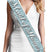A sparkle sash for the Maid of Honor! This ice blue scalloped edge sash says "Maid of Honor" in white and silver gray. This sash is beautiful and unique and makes a great gift or accessory for a bridal shower or Maid of Honor proposal gift! Plus, this MOH sash matches the other ice blue Bridal Shower sashes: Bridesmaid, Brides Entourage and Bride to be, available for purchase separately!