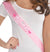 This Bride sash is a great way for the bride to stand out at the party!! This white sequin trimmed sash says Bride accented with a diamond and heart icons. It's great for bridal showers, bachelorette parties, and rehearsal dinners. 