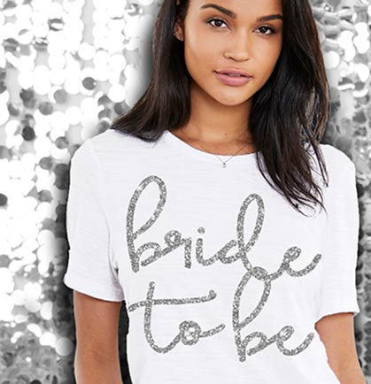 Silver Bride to Be Lovely White Tshirt