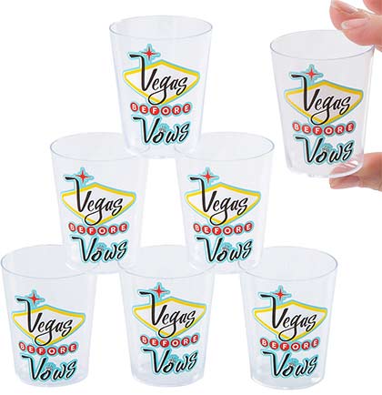 Vegas Before Vows Shot Glasses Set of 12