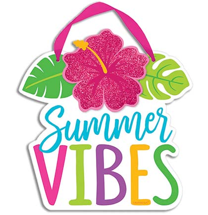 Tropical Summer Vibes Sign