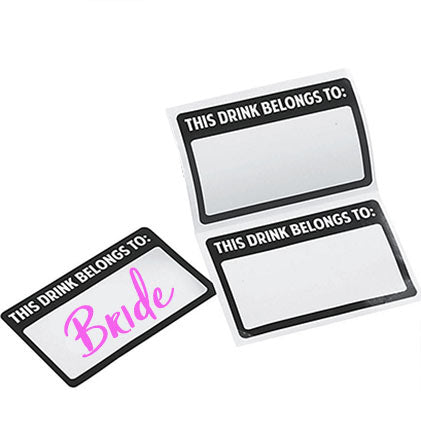 500 Pack Drink Stickers For Cups, Blank Cup Labels For Wedding, Birthday Party