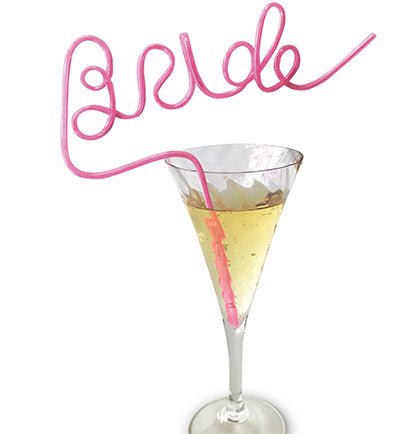 Jumbo Bride Straw &amp; Dicky Stirrers - Set of 11