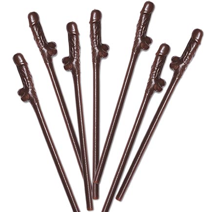 All bachelorette parties need a little naughtiness to spice up the party. The easiest party accessory is our set of ten brown dicky straws. These straws will add just the bit of naughtiness the party needs. Make sure you get enough for everyone! 