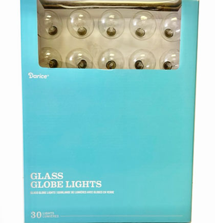 Glass Globe String Lights - 30ft