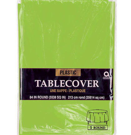 Lime Green Round Table Cover - 84&quot;