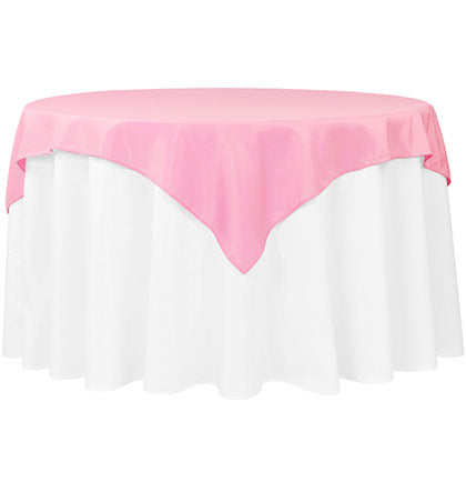 Light Pink Satin Table Topper