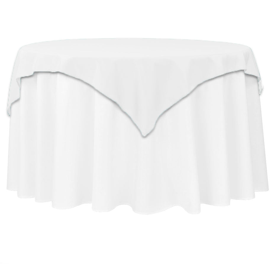 White Satin Table Topper
