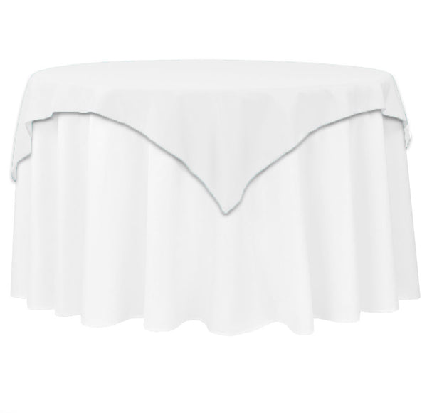 White Table Topper White Satin Table Topper | Classy Bachelorette Table Decor | The House ...