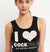 White I ♥ COCKtails Black Tank