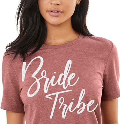 White Bride Tribe Glam Blush Tshirt