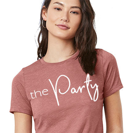 White The Party Blush Tshirt