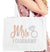 Rose Gold Mrs. & Last Name Custom Large Canvas Tote