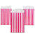Hot Pink Striped Treat Bags