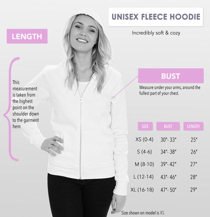 Bridesmaid Modern Fleece Hoodie: Black - XL •