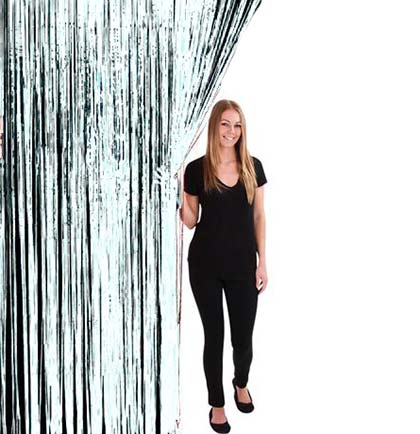 White Fringe Curtain